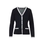 [Max Mara`S] Max Mara`S-Blue Virgin Wool Kenya Cardigan-Donna M STAND