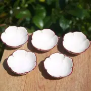 Kyoto ware Kiyomizu ware Awata Kikyo bean plate chopstick rest set