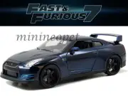 JADA 97036 FAST AND FURIOUS 7 BRIAN'S 2009 09 NISSAN SKYLINE GT R R35 1/24 BLUE