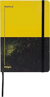 Jumble & Co Chaos & Control A5 Ruled Notebook - Method & Magic - 100% Recycled Paper - Yellow/Black
