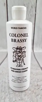 Colonel Brassy Hard Surface Cleaner 16oz New Old Stock