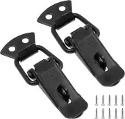 Stainless Steel Spring Loaded Toggle Lock Clasp Buckle Latch for Cabinet Boxes S