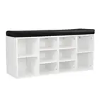 NNEDSZ Sarantino New 10 Pairs Shoe Cabinet Rack Storage Organiser Shelf Stool Be