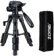 Mini Tripod for CameraZomei Travel Table Tripod with 3-Way Pan/Tilt Head 1/4 ...