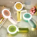 Mini Fan Mute Long-lasting Portable Led Usb Charging Cooling Fan Cartoon