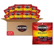Beef Jerky, Teriyaki, Multipack Bags – Flavorful Meat Snacks for Lunches, Ready