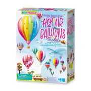 4M KidzMaker Hot Air Balloons Mobile Kids/Childrens Art/Craft Painting Kit 5y+