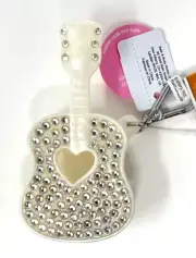 BATH & BODY WORKS GEM BLING GUITAR POCKETBAC HOLDER HAND SANITIZER CASE CLIP NEW