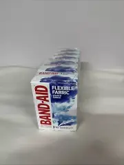 Band-Aid Brand Flexible Fabric Bandages, Water Color, Assorted, 30 ct X6