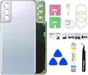 Phoupair OEM Back Glass Replacement for Samsung Galaxy S21+ Plus 5G with Professional Repairing Tool Kit (Phantom Silver)