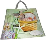 Coastal Tote Bag ~ COASTAL HOME DECOR~ 19" x 17" x 7"
