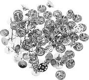[TEHAUX] 50pcs Butterfly Hat Cap Clutch Tie Tacks Blank Pins Locking Pin Keeper Jewelry