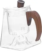 TIDTALEO Teapot with Removable Infuser Elegant Lidded Tea Kettle for Loose Leaf Brewing Heat Resistant Design for Home Office Use for Relaxation and