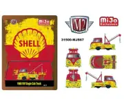 M2 Machines 1:64 1960 Volkswagen Single Cab Tow Truck SHELL OIL Weathered MJS67