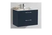 Scuro Dark Navy finish wall hung vanity 750mm