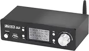 Dolby 5.1 Audio Decoder with BT-5.0, HDMI 4K 3D, Digital and Analog Audio, Supporting Coaxial, Optical, AUX, U Disk, PC-USB Input, 192KHz/24Bit, Suitable for Home Theater, Gaming, and Music