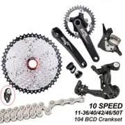 ZTTO 1x10 Speed MTB Derailleurs Shifter 104 BCD Crank Set Cassette Flywheel Set