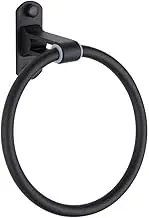 FCFZBTBNM Black Towel Rack Round Wall Hanging Towel Rack Bathroom Accessories Hardware Towel Ring