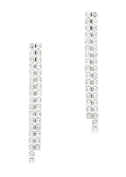 Rosantica Vetro Crystal-embellished Drop Earrings - Silver ONE SIZE