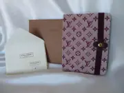 never used Louis Vuitton Monogram Mini Carnet Memo Pad Notebook Pink Box vintage