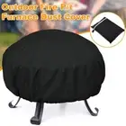 Waterproof BBQ Grill Cover Round Fire Pit Barbecue Protector Home Patio Garden
