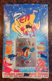 1993 Topps Ren & Stimpy Trading Cards Factory Sealed Box w/ Prismatic Cards