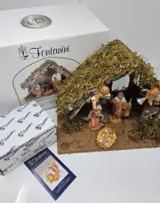 Fontanini Wedding Gift Nativity Musical Stable 5 piece Figure Set 5" Scale 54700