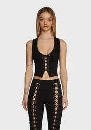 [Current Mood] Foxy Rider Lace-Up Vest