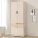 《Homelike》蒙布里2.5尺四門衣櫃-梧桐拼色 衣櫥 吊衣櫃 收納櫃 置物櫃 櫥櫃 專人配送安裝