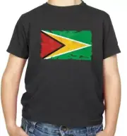 Guyana Flag Kids T-Shirt - Georgetown - South America - Country - Travel - Gift
