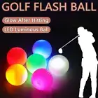 LED Golf Ball Glow In The Dark Night Light Up Luminous Long Glow Ball Sport Gift