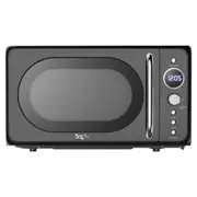 Total Chef 20L Retro Microwave Oven (Black)