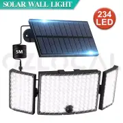 234 LED Large Solar Motion Sensor Light Outdoor Garden Wall Security Flood Lamp
