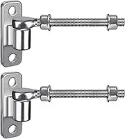 Insaga 6'' J Bolt Gate Hinge, Heavy Duty for Wood Fence, One-Piece Molding for Metal Gate, 304 Stainless Steel Welded Hinge for Farm Gate, 2 Pack