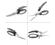 Heavy Duty Professional Poultry Shears - Ultra Sharp Poultry Shears - Spring Loaded Ergonomic Handle - Multi Purpose Kitchen Shears