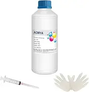 DTF 500ml Cyan Ink,Refill DTF Ink for Epson ET-8550, L1800, L805, R2400, P400, P800, XP15000,Heat Transfer Printing Direct to Film(500ml,CY)
