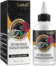 Professional Tattoo Stencil Transfer Gel Solution, 150ml - Clear & Long-Lasting Primer Cream for Tattooing Stickers Paper Machine Supplies