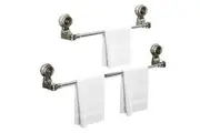 STORFEX 2 Pack Expandable Suction Cup Towel Bar (72~120cm)