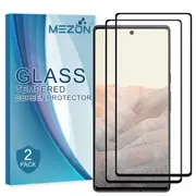 [2 Pack] Google Pixel 6 Pro (6.7") Tempered Glass Full Coverage Crystal Clear Premium 3D Edge 9H HD Screen Protector by MEZON (Pixel 6 Pro, 5D) – FREE EXPRESS