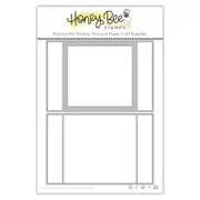 Honey Bee A2 Scene Builder Card Base Honey Cuts Die