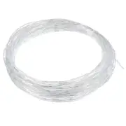 16G 40ft 1.3mm Tennis String Nylon Clear Soft Elasticity, White
