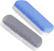2pcs Abrasive Stone Foot Grinder Scraper Tool Pedicure Tools Scrubber Pumice Stone for Cleaning Exfoliante Para Pies Body Stone Heel File for Cracked Heels Foot Stone Foam Glass