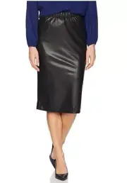 NEW BCBG Max Azria Lyric Women F leather Bandage Waist Pencil Skirt S M L