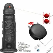 Men Reuse-Condoms-Realistic Penis-Extender-Enlarger-Sleeve-Bigger-Girth-Enhancer