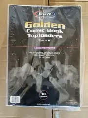 10 BCW Golden Age Comic Book 38-55 Topload 8x11x5mm Plastic Rigid Protector Case