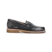 [Golden Goose] Golden Goose-Black Jerry Cow Leather Loafers-Donna 39 IT