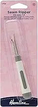 Hemline Hangsell Seam Ripper, Soft Touch Grip, Large, White