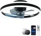 Smart Ceiling Fans with Lights Compatible with Alexa and Google Assistant 20", L