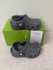 Size C4 Crocs Toddler Classic Clog Slate Grey Casual Shoes 1521167