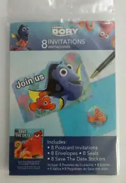 Disney Finding Dory Happy Birthday Party Invitations 8 COUNT